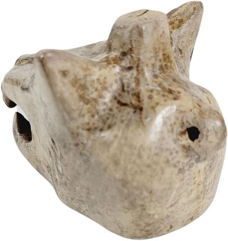 Coyote Howling Whistle, Made Out Of Clay, Handcrafted. (Black) in Saudi Arabia