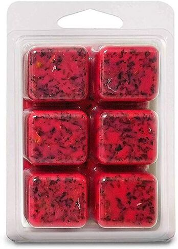 الورود المقطوفة - ذوبان نباتي - ذوبان شمع الصويا الطبيعي المعطر بالكامل - 6 مكعبات صدفي 3.2 أونصة معطرة للغاية! in Kuwait