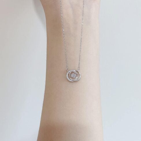 925 Sterling Silver Heartbeat Necklace Cubic Zirconia Pendant Women Dainty Diamond Choker Valentines Day Jewelry Gifts in Kuwait