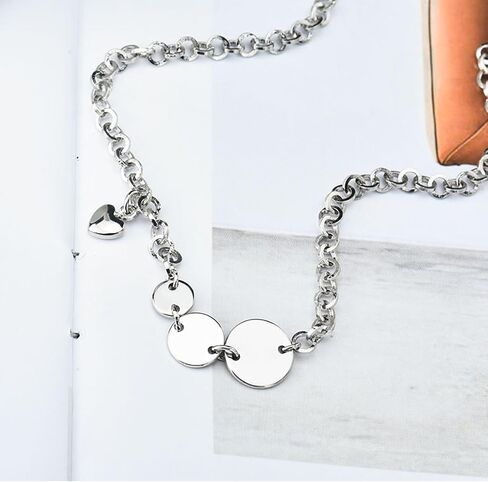 925 Sterling Silver Heartbeat Necklace Cubic Zirconia Pendant Women Dainty Diamond Choker Valentines Day Jewelry Gifts in Kuwait
