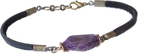 تصميمات من Nature Gems مصنوعة يدويًا من سوار Howlite Rose Quartz Blue Amazonite Mala، حجر بخت شهر يناير in Kuwait