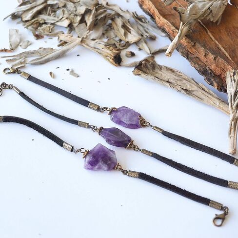 تصميمات من Nature Gems مصنوعة يدويًا من سوار Howlite Rose Quartz Blue Amazonite Mala، حجر بخت شهر يناير in Kuwait