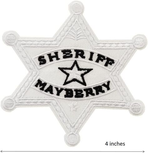 Sheriff Halloween Costume Embroidered iron on Patches in Saudi Arabia