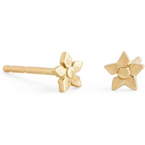 Small Round Gold Stud Earrings, Solid Real 14k Yellow Gold Simple Hammered Post Earrings, Minimalist Boho Everyday Simple Artisan Handmade Unique Chic Jewelry, Modern Artisan Earrings in Kuwait