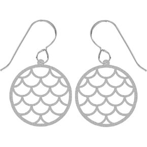 Large Silver Stainless Steel Bohemian Geometric Earrings | Boho Tribal Statement Jewelry for Women (Climbing Vine Earrings) in Kuwait