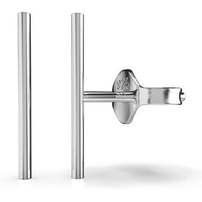 Handmade Sterling Silver Post Mini Bar Stud Earrings | Dainty Minimalist Jewelry for Women (Short 6mm) in Kuwait