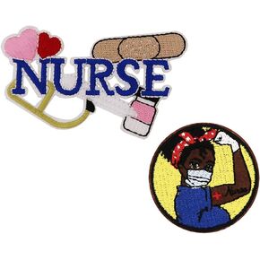 Nurse Save Lives Black Girl Magic Embroidered Iron On Patches in Saudi Arabia