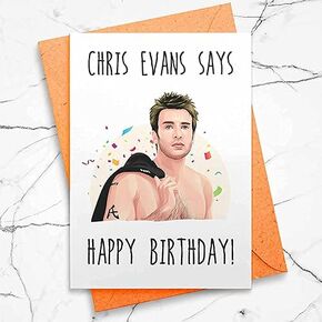 Chris Evans Says Happy Birthday - Birthday Greeting Card [00021] in Saudi Arabia