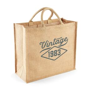 40th Birthday Keepsake Gift Large Jute Bag for Women Novelty Shopping Tote 40 Years Old in Saudi Arabia