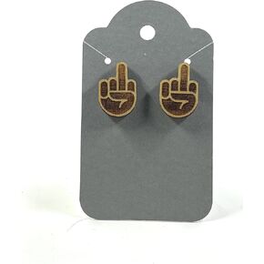 Your #1! Unleash Your Inner Rebel by Saying F-U with Our middle Finger Earrings. by Dextercraft in Saudi Arabia