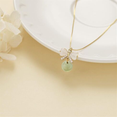 Natural Hetian Jade Earrings, Lucky Green Jade, Dainty Green Real Jade Charm Pendant Jewelry Studs, Handmade Ear Stud Earrings Hoop Earrings for Women (925 Sterling Silver with Gold Plated) in Saudi Arabia