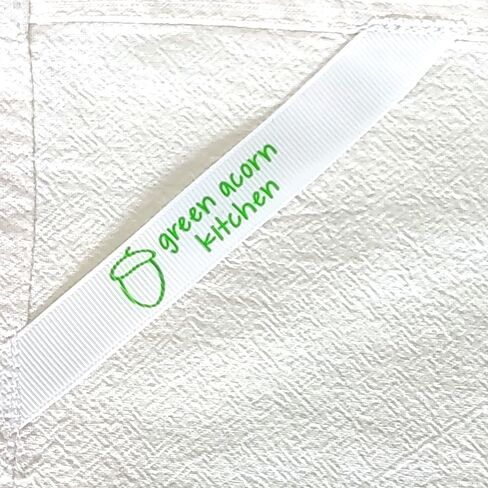 منشفة كيس طحين مطرزة - نمط بيركس عتيق - بيركس الصداقة - 26 بوصة × 26 بوصة - منشفة أطباق المطبخ - مصنوعة يدويًا من Green Acorn Kitchen in Kuwait