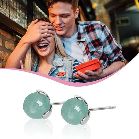 Christmas Reindeer Horn Earrings Antler Jade Stud Earrings Handmade Deer Horn Green Jade Earrings Stud, Sterling Silver Earrings Studs, Good Luck Earrings Gift for Birthday Anniversary (Gold, Antler) in Saudi Arabia