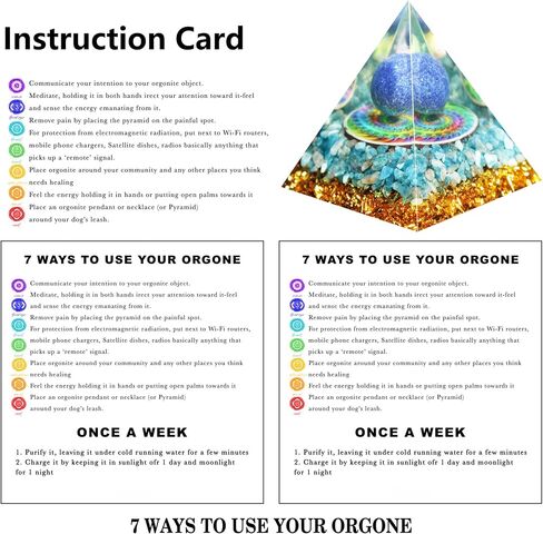 New Orgonite Pyramid For Success，Natural Crystals Pyramid，Crystals and Healing Stones Pyramid，Lapis lazuli & Aquamarine Orgone Pyramid，Decor Crystals，Protection，meditation，Gifts in Saudi Arabia