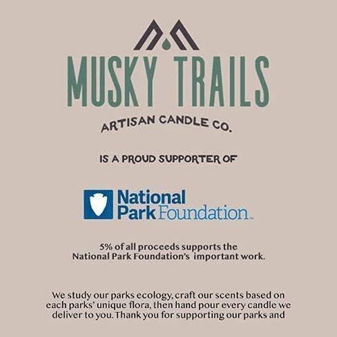 شمعة شمع جوز الهند المصبوبة يدويًا من رينييه ناشونال بارك (4 أونصة) in Kuwait