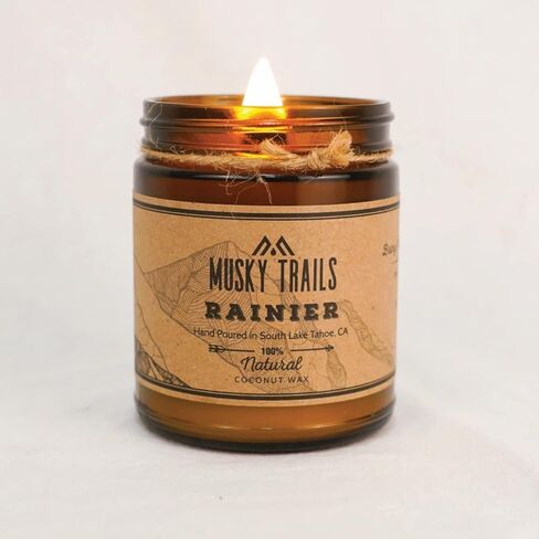 شمعة شمع جوز الهند المصبوبة يدويًا من رينييه ناشونال بارك (4 أونصة) in Kuwait