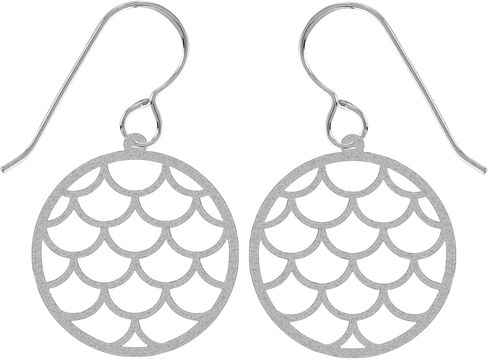 Large Silver Stainless Steel Bohemian Geometric Earrings | Boho Tribal Statement Jewelry for Women (Climbing Vine Earrings) in Kuwait