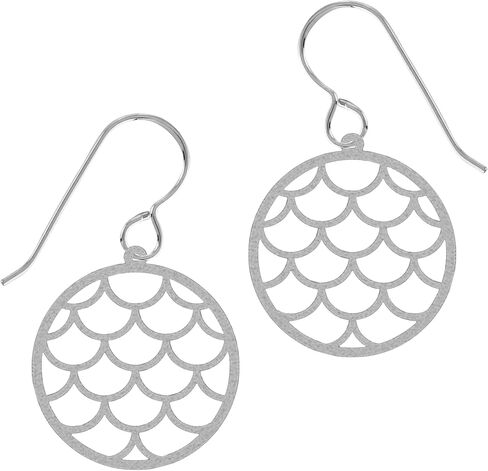 Large Silver Stainless Steel Bohemian Geometric Earrings | Boho Tribal Statement Jewelry for Women (Climbing Vine Earrings) in Kuwait