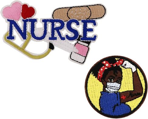 Nurse Save Lives Black Girl Magic Embroidered Iron On Patches in Saudi Arabia
