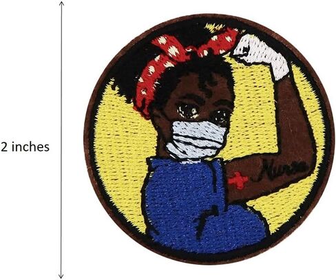 Nurse Save Lives Black Girl Magic Embroidered Iron On Patches in Saudi Arabia