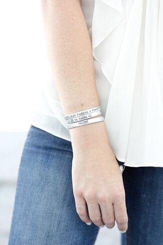 Believer Silver Cuff Bracelet - Adjustable Religious Cuff Bracelets for Women - Inspirational Jewelry Confirmation Baptism Christmas in Saudi Arabia