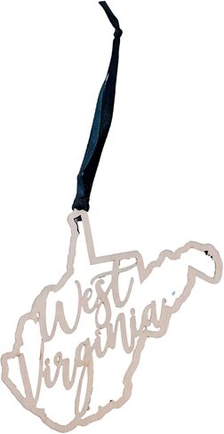 West Virginia Christmas Ornament State Ornament Rustic Ornament Wood Ornament Country Christmas in Saudi Arabia