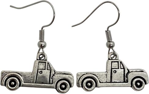 Novelty Truck Earrings - Old Time Christmas Truck Jewelry in Saudi Arabia