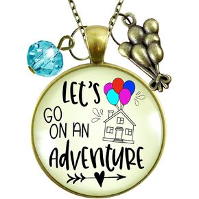 The Best Journey Leads Home Adventure Necklace Life Compass Charm 24" in Saudi Arabia