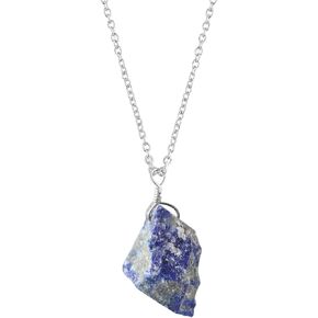 Raw Crystal Necklace, Amethyst Rough Stone Necklace, Dainty Stone Pendant, Healing Crystals Healing Stone Pendant for Beauty, Love and Positive Energy, Jewelry Gift