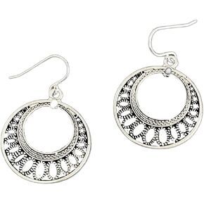 دائرة تخريمية على أقراط الفضة الاسترليني in Kuwait