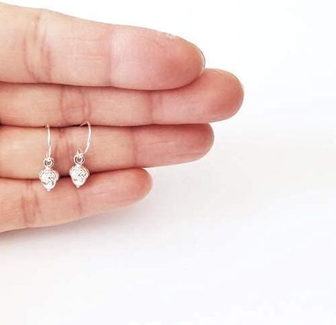 Sterling Silver Tiny 3D Acorn Earrings in Saudi Arabia