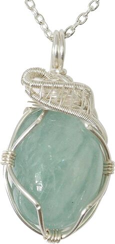 عقد من تصميمات Nature Gems مصنوع يدويًا من الياقوت الأزرق مقاس 24 بوصة مطلي بالذهب الأبيض، حجر بخت شهر سبتمبر in Saudi Arabia