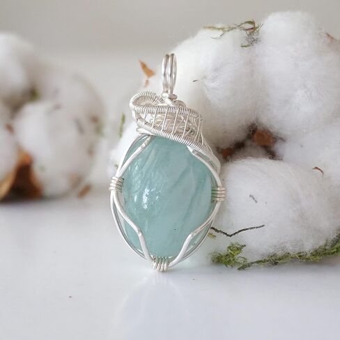 عقد من تصميمات Nature Gems مصنوع يدويًا من الياقوت الأزرق مقاس 24 بوصة مطلي بالذهب الأبيض، حجر بخت شهر سبتمبر in Saudi Arabia