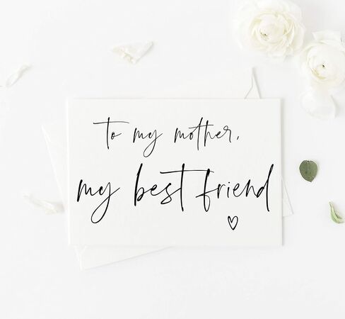 Mother of the Bride Card, To My Mother My Best Friend, Wedding Day Gift For Mother of the Groom in Saudi Arabia