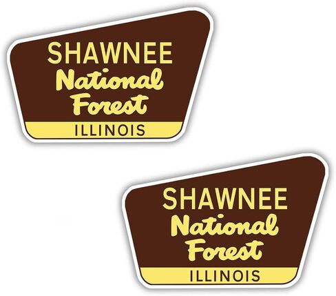 2 ملصق غابة Shawnee National Forest مقاس 3 بوصات إلينوي IL للاستخدام الداخلي أو الخارجي مصنوع في أمريكا in Kuwait