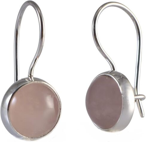 Sterling Silver 925 Oval Black Onyx 7x14mm Drop Dangle Hook Handmade Earrings for Women in Kuwait
