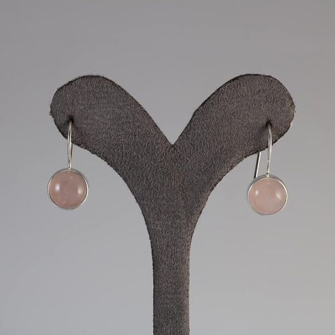 Sterling Silver 925 Oval Black Onyx 7x14mm Drop Dangle Hook Handmade Earrings for Women in Kuwait
