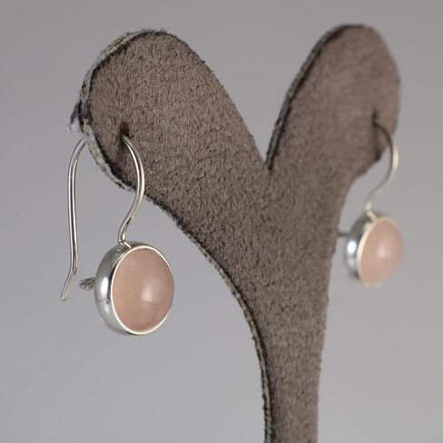 Sterling Silver 925 Oval Black Onyx 7x14mm Drop Dangle Hook Handmade Earrings for Women in Kuwait