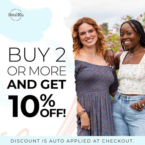 قلادة ملهمة من SoulKu Touchstone، مجوهرات تحفيزية مصنوعة يدويًا، سلك بطول قابل للتعديل، قلادة قلادة شفاء للنساء (المرونة، يشب الصورة) in Kuwait