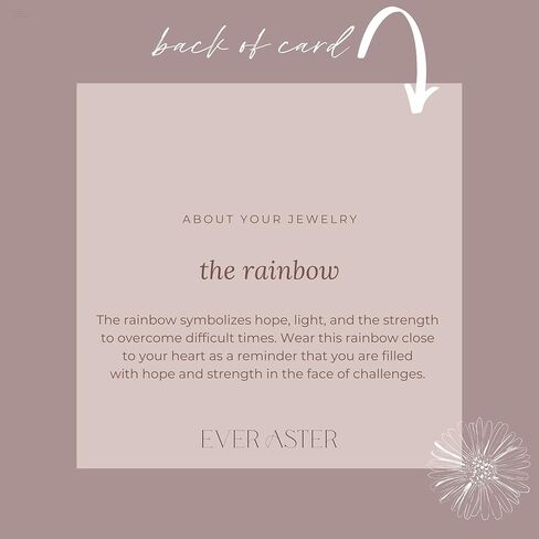 Rainbow Necklace - Dainty Sterling Silver Rainbow Necklace - Rainbow Baby Necklace - Gift after Miscarriage in Saudi Arabia