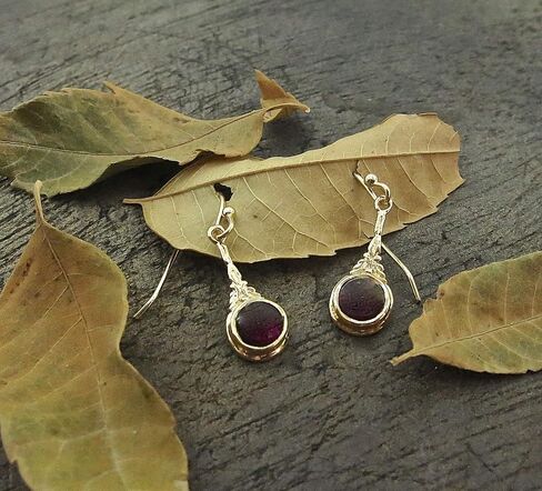 Garnet Earrings, 14k Gold plating drop dangle earrings, Red stone earrings, Victorian earrings, Dainty gold Earrings for women, Boho earrings, Gold Garnet dangle earrings, Everyday earrings in Saudi Arabia