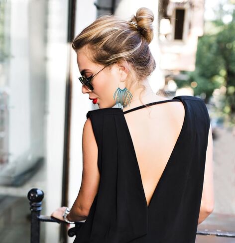 Boho Leather Fringe Tassel Earrings for Women Dangling with Rivet Beads Western Cowgirl Country Dangle Earrings (Brown) in Saudi Arabia