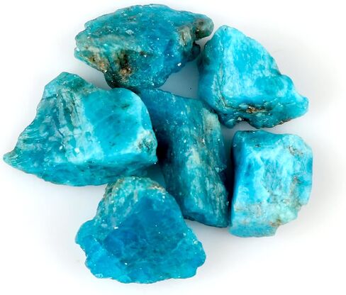 Thecraftman Natural Raw Neon Apatite Stone Rough Crystal Stone for Cabbing, Tumbling, Cutting, Polishing, Wire Wrapping, Gem Mining, Wicca, Reiki and Crystal Healing, 50 Carat Lot in Saudi Arabia