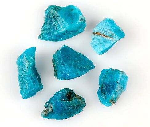 Thecraftman Natural Raw Neon Apatite Stone Rough Crystal Stone for Cabbing, Tumbling, Cutting, Polishing, Wire Wrapping, Gem Mining, Wicca, Reiki and Crystal Healing, 50 Carat Lot in Saudi Arabia