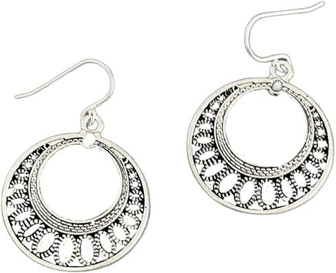 دائرة تخريمية على أقراط الفضة الاسترليني in Kuwait