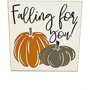 علامة Falling for You Fall Pumpkin - ديكور صينية بطبقات الخريف - ديكور صغير لرف الحصاد in Saudi Arabia