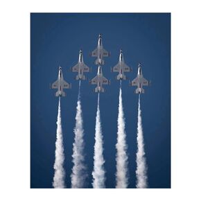 US Air Force Thunderbirds In Action - Military Wall Art, Military Aircraft Wall Decor, Wall Art Patriotic Fighter Jet Print, Home Decor, Living Room Decor For Wall, School Office Decor, Unframed -8x10 in Saudi Arabia