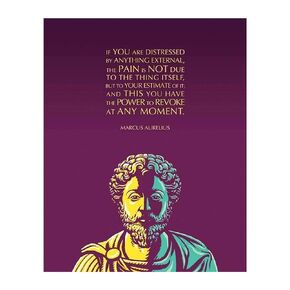 لوحة فنية جدارية مقتبسة من ماركوس أوريليوس - "إذا كنت منزعجًا - لديك القدرة على الإلغاء" - طباعة جدارية فنية مقاس 8 × 10 جاهزة للتأطير. ديكور العالم القديم للمنزل والمكتب والفصول الدراسية. اقتباس فلسفي ملهم. in Kuwait