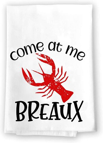 مناشف حمام جديدة مضحكة | كراوداد | الكاجون جراد البحر بايو الصيف الديكور الجنوبي | هدية زفاف مرحة للبالغين من الفكاهة الخام في المنزل in Kuwait