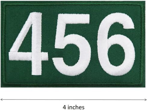 اسم العلامة رقم اللوحة 067 456 حديد مطرز على الرقع in Kuwait